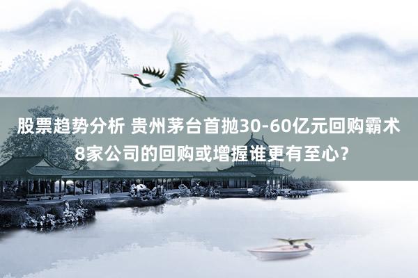 股票趋势分析 贵州茅台首抛30-60亿元回购霸术 8家公司的回购或增握谁更有至心？