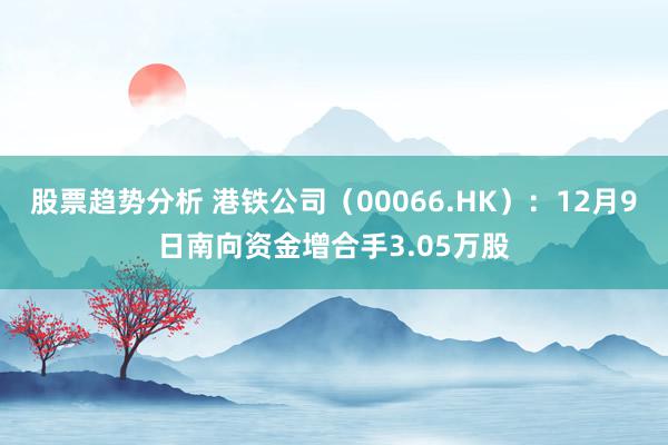 股票趋势分析 港铁公司（00066.HK）：12月9日南向资金增合手3.05万股