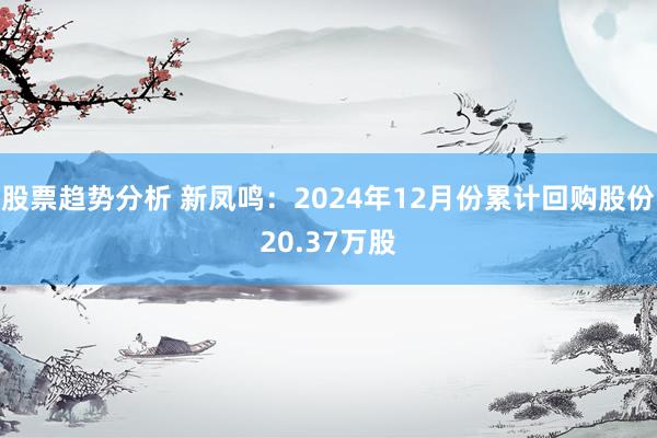 股票趋势分析 新凤鸣：2024年12月份累计回购股份20.37万股