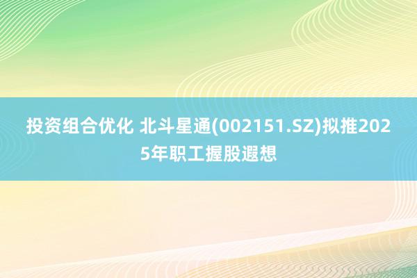 投资组合优化 北斗星通(002151.SZ)拟推2025年职工握股遐想